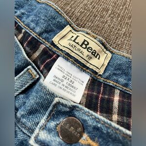 L.L. Bean Flannel Lined Vintage Men's Jeans Natural Fit 32x32